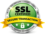 SSL certified - secure transaction, 256-bit encrypted